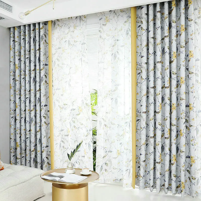 Home Modern Floral High Shading Curtains for Living Room Curtain for Bedroom Blackout Curtain for Kitchen Birds Plants
Home Modern Floral High Shading Curtains for Living Room Curtain for Bedroom Blackout Curtain for Kitchen Birds Plants