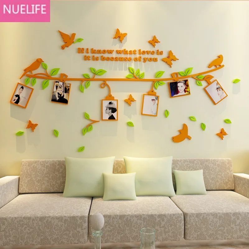Flowers and birds tree 3D picture frame tree acrylic Wall stickers sofa living room bedroom background decoration Wall stickers
Flowers and birds tree 3D picture frame tree acrylic Wall stickers sofa living room bedroom background decoration Wall stickers