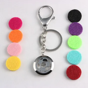 Screw Football Pattern Stainless Steel Perfume Locket Keychains Aromatherapy Essential Oils Diffuser Locket Keychains 10PCS
Screw Football Pattern Stainless Steel Perfume Locket Keychains Aromatherapy Essential Oils Diffuser Locket Keychains 10PCS