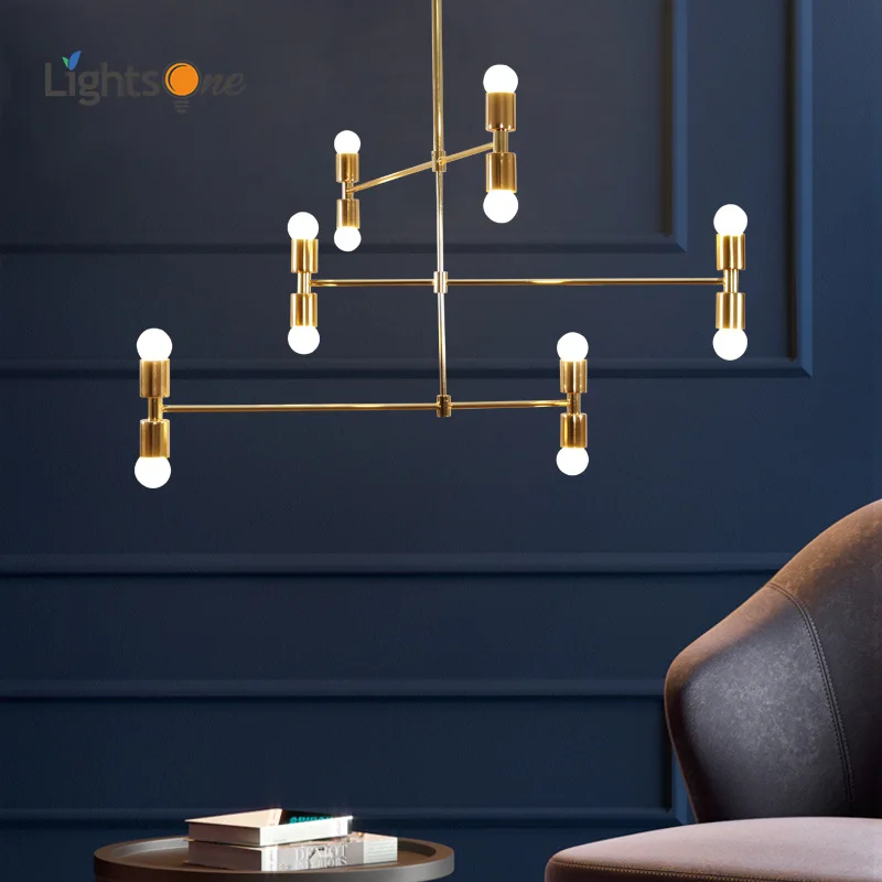 Минималистичная модная Подвесная лампа в стиле постмодерн для гостиной