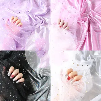 Glace 3M/Lot sequin fabric star mesh lace fabric for dress wedding decoration rainbow sequin dress TX1059
Glace 3M/Lot sequin fabric star mesh lace fabric for dress wedding decoration rainbow sequin dress TX1059