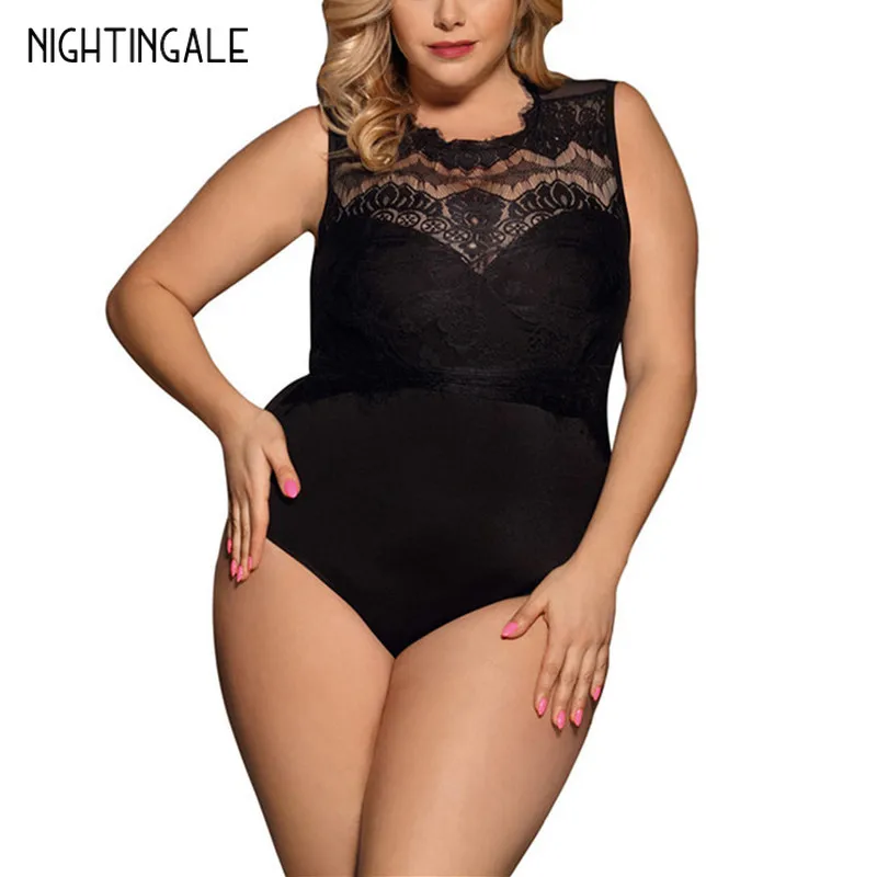 Lace Body Femme Sexy White Pink Black Floral Sheer Plus Size Bodysuit M XL 3XL 5XL Rompers Womens Jumpsuit Sexy Lingerie
Lace Body Femme Sexy White Pink Black Floral Sheer Plus Size Bodysuit M XL 3XL 5XL Rompers Womens Jumpsuit Sexy Lingerie