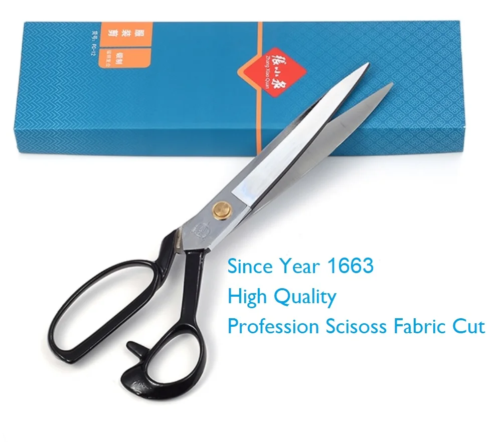 High Quality Brand Fabric Clothing Tailor Scissors (CC- 9 10 11 12-inch) ISO9001 Manganese Steel
High Quality Brand Fabric Clothing Tailor Scissors (CC- 9 10 11 12-inch) ISO9001 Manganese Steel