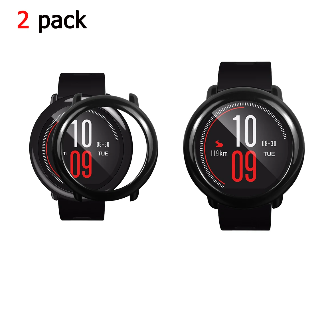 

Slim Watch Protective Case Cover Frame Shell for Xiaomi Huami Amazfit Pace Watch Replacement watch protector cases cover 2 pack