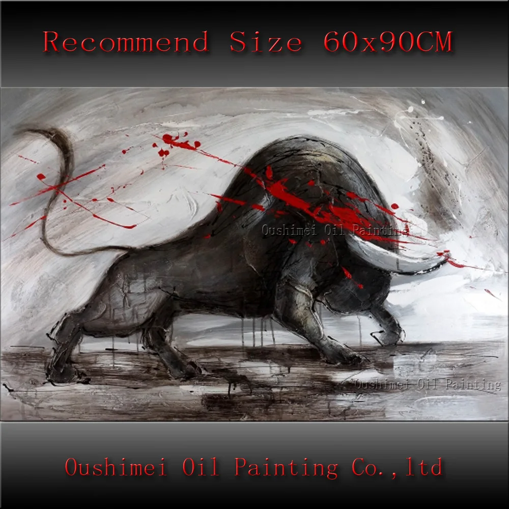 Top Artist Hand-painted Excellent Quality Black Bull Oil Painting On Canvas Black Angry Bull Oil Painting for Living Room
Top Artist Hand-painted Excellent Quality Black Bull Oil Painting On Canvas Black Angry Bull Oil Painting for Living Room