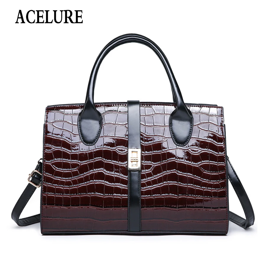 ACELURE Luxury Shoulder Bag Women Bags Designer Crossbody Bags for Women Crocodile Leather Female Totes Purse Bolsa Feminina Sac
ACELURE Luxury Shoulder Bag Women Bags Designer Crossbody Bags for Women Crocodile Leather Female Totes Purse Bolsa Feminina Sac
