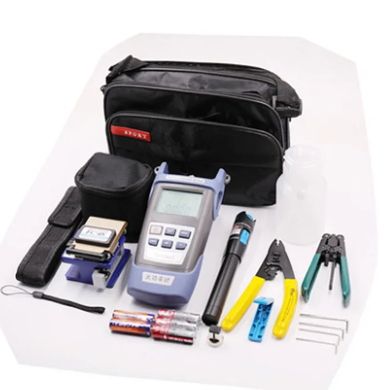 KELUSHI FTTH Fiber Optic Tool Kit with Fibra Optica Power Meter Visual Fault Locator
KELUSHI FTTH Fiber Optic Tool Kit with Fibra Optica Power Meter Visual Fault Locator