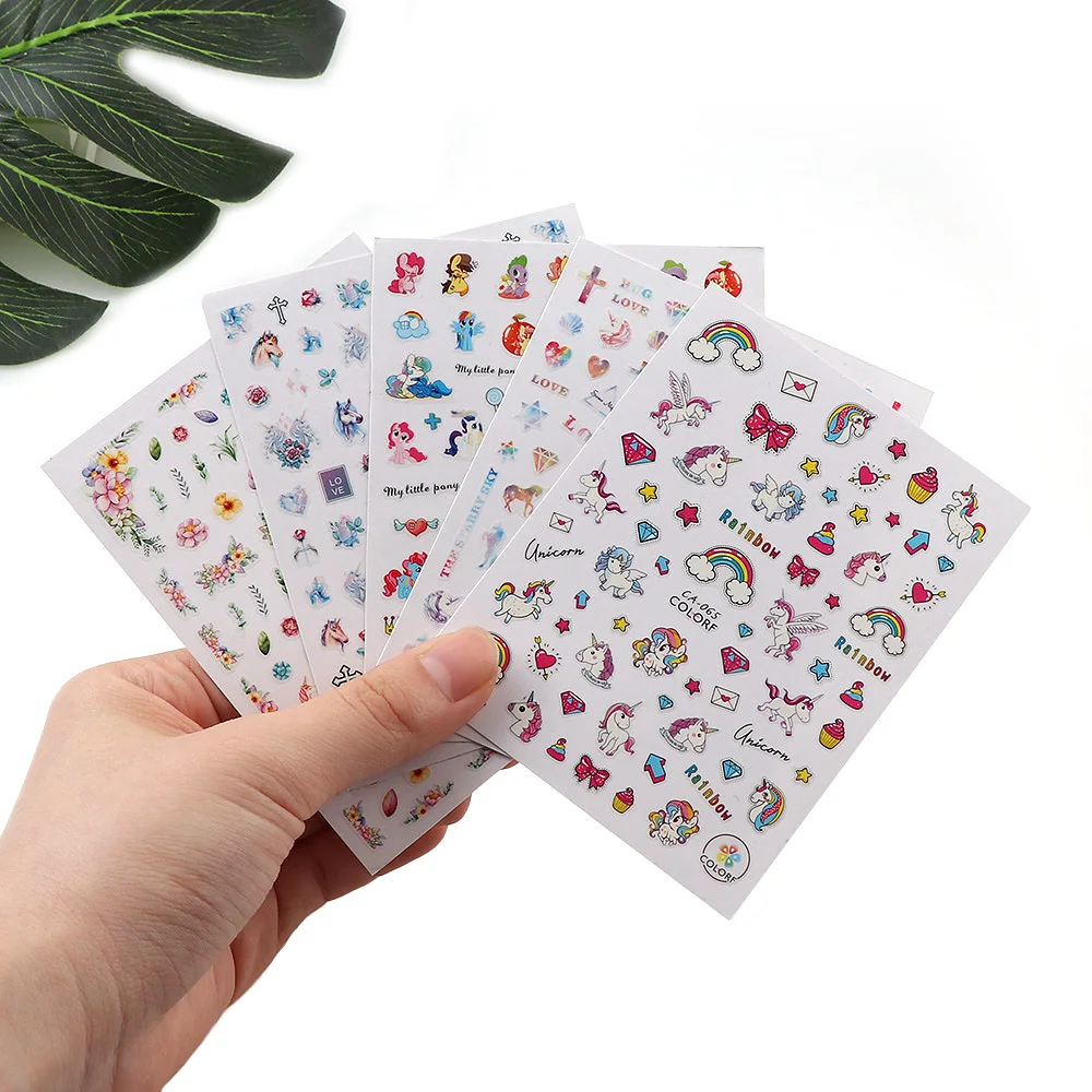 1 Pc Unicorn Styles Nail Sticker 3D Self Adhesive Colorful Stickers Beauty Nail Art Decorations Fingernails Decals Tools
1 Pc Unicorn Styles Nail Sticker 3D Self Adhesive Colorful Stickers Beauty Nail Art Decorations Fingernails Decals Tools