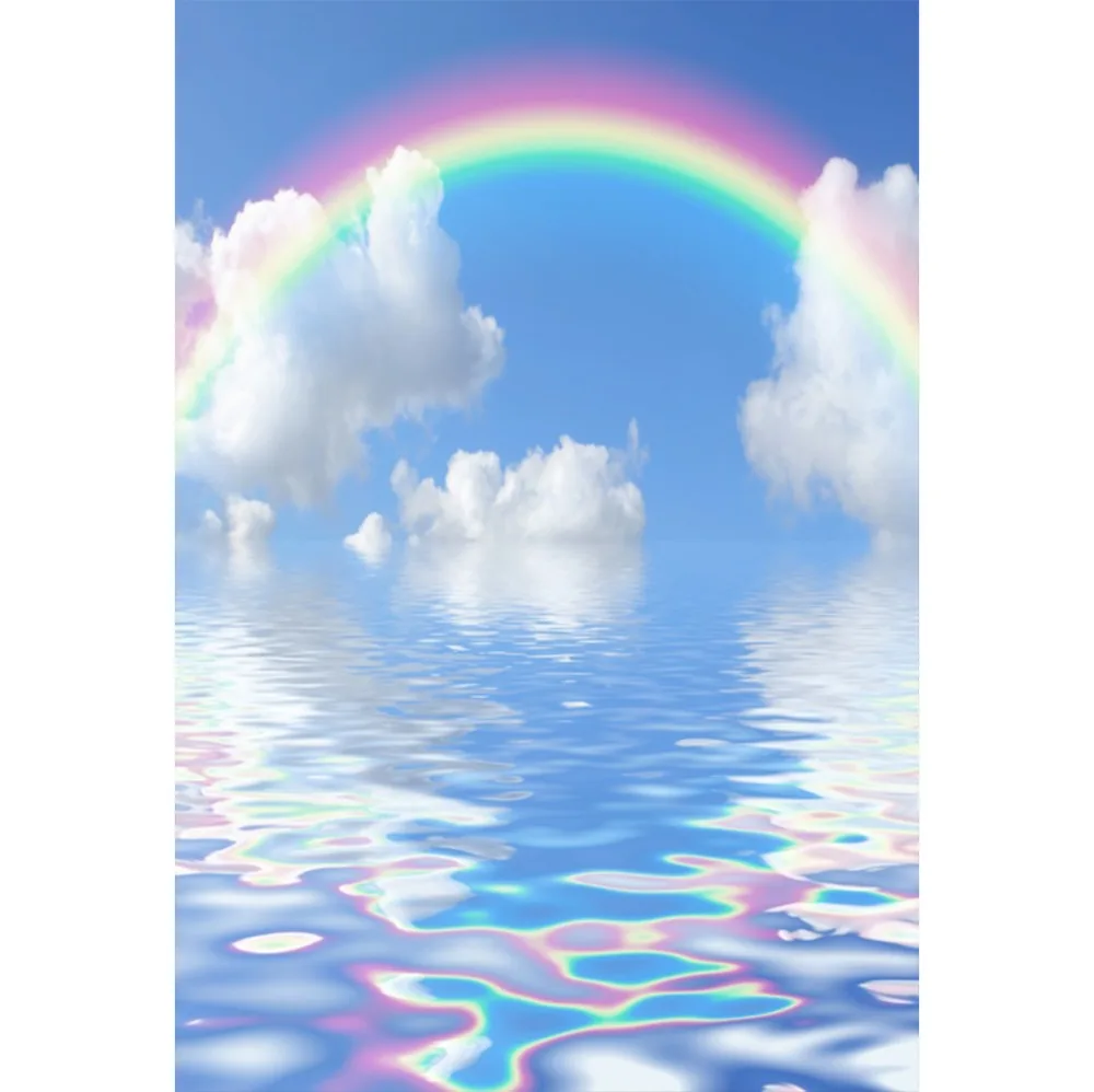 Laeacco Rainbow Sparkling Water Surface Blue Sky White Cloud Scene Photographic Background Photography Backdrop For Photo Studio
Laeacco Rainbow Sparkling Water Surface Blue Sky White Cloud Scene Photographic Background Photography Backdrop For Photo Studio