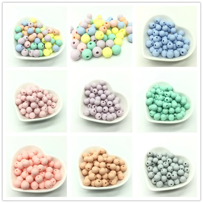 50 PCS Candy Colors Silicone Teething Round Beads 9 MM Baby Teething Perles Beads Food Silicone Balls Toys Beads Soft Pink Blue
50 PCS Candy Colors Silicone Teething Round Beads 9 MM Baby Teething Perles Beads Food Silicone Balls Toys Beads Soft Pink Blue