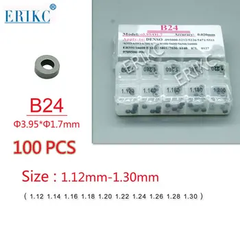 ERIKC B24 Common Rail Adjustment Shims 100 Pieces and Auto Diesel Injector Repair Calibration Gasket Kit Sizes 1.12-1.30mm
ERIKC B24 Common Rail Adjustment Shims 100 Pieces and Auto Diesel Injector Repair Calibration Gasket Kit Sizes 1.12-1.30mm