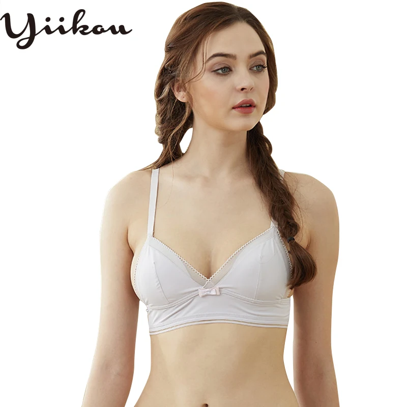 Women's summer thin section gathers on the underwear beauty backno steel ring bra sexy triangle cup small chest bra
Women's summer thin section gathers on the underwear beauty backno steel ring bra sexy triangle cup small chest bra