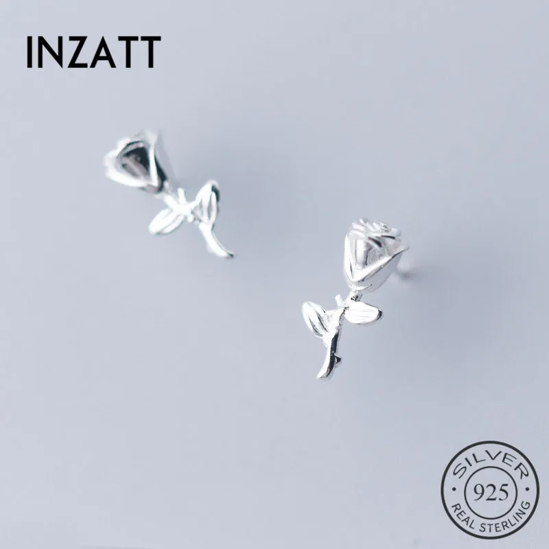 INZATT Real 925 Sterling Silver Romantic Rose Flower Stud Earrings For Elegant Women Party Cute Fine Jewelry 2019 Accessories
INZATT Real 925 Sterling Silver Romantic Rose Flower Stud Earrings For Elegant Women Party Cute Fine Jewelry 2019 Accessories