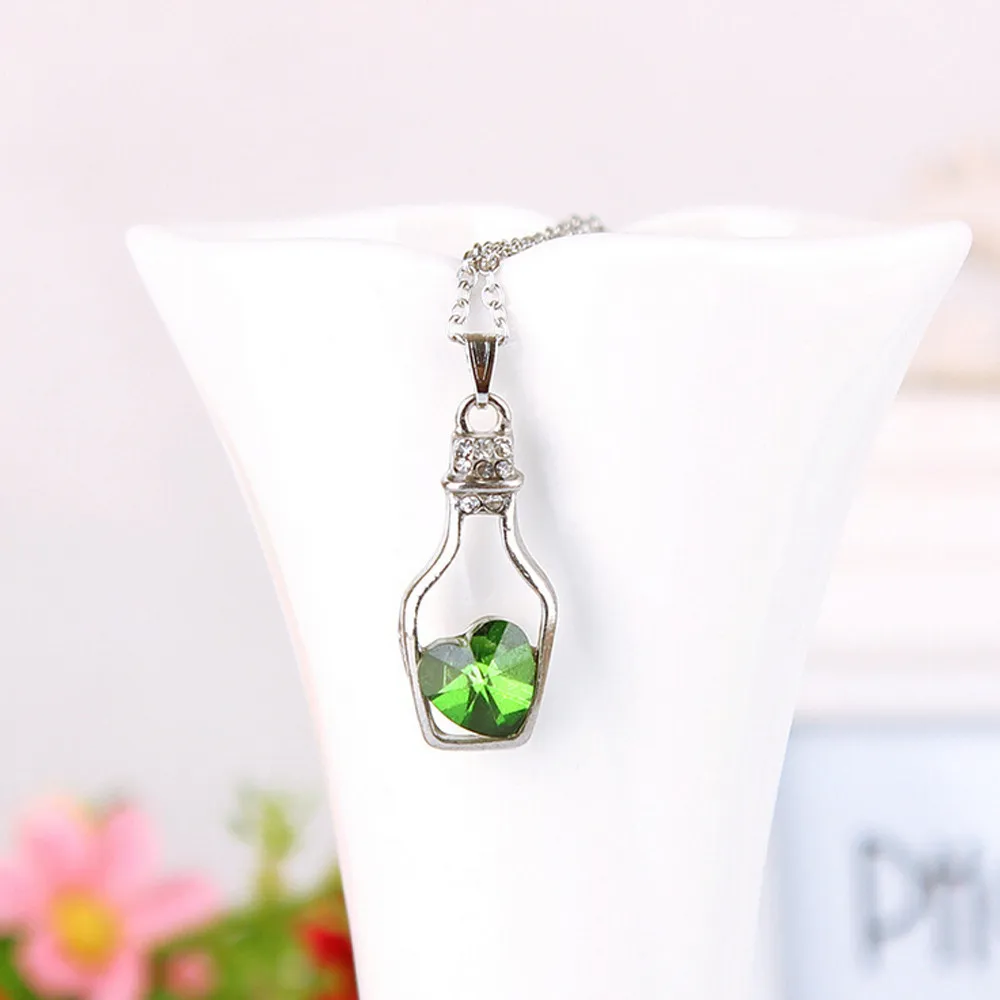 2018 Fashion ladies Hollow Special Love Drift Bottles Women Popular Crystal Necklace torque Accessories Sexy Chain dropshipping
2018 Fashion ladies Hollow Special Love Drift Bottles Women Popular Crystal Necklace torque Accessories Sexy Chain dropshipping