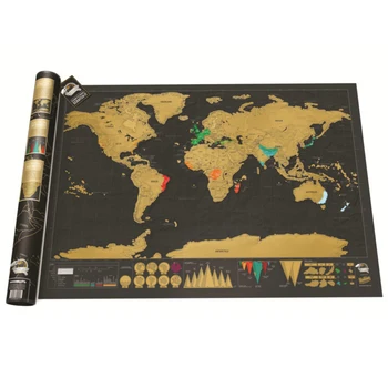 Scratch Map Black and Gold World Map Scratch Off Where You've Been On The Travel Tracker Maps Deluxe Perfect Gift Poster
Scratch Map Black and Gold World Map Scratch Off Where You've Been On The Travel Tracker Maps Deluxe Perfect Gift Poster