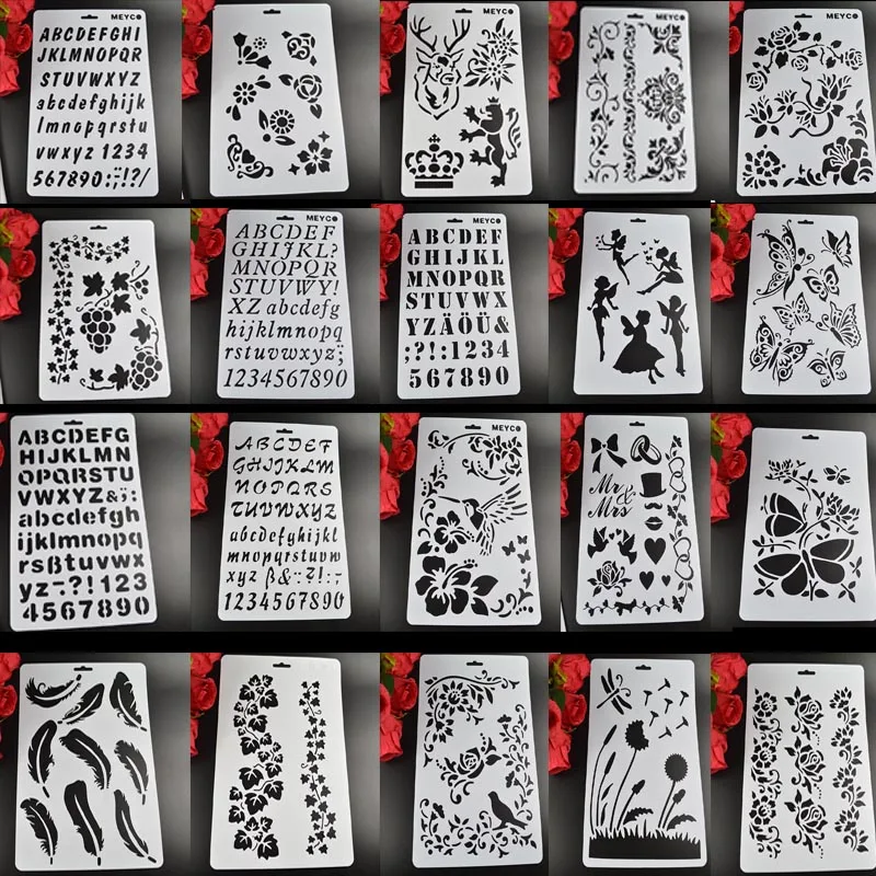 A4 20Sheets Hollow out Drawing Template Sketchpad Drafting Tools Painting diy Patterns photo album making Scrapbooking stencil
A4 20Sheets Hollow out Drawing Template Sketchpad Drafting Tools Painting diy Patterns photo album making Scrapbooking stencil