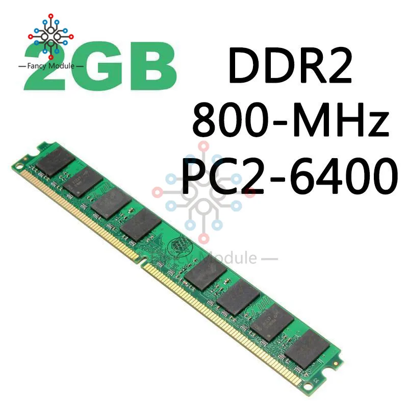 Оперативная память DDR2 2 Гб 800 МГц DIMM PC2 6400 240Pin для материнской платы процессора AMD