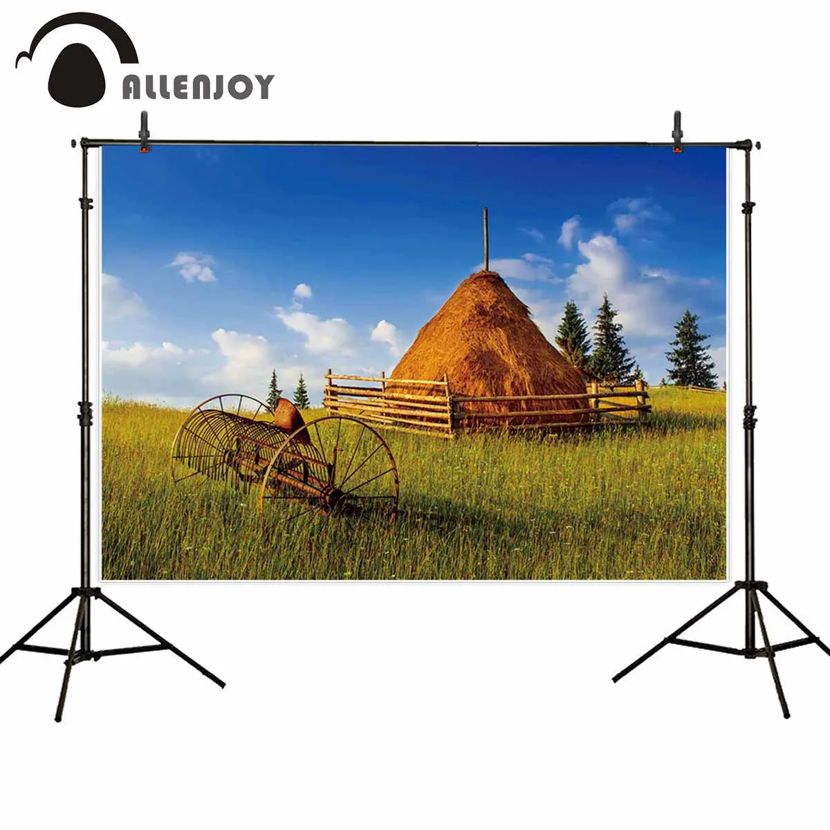 Allenjoy professional photography background mountains sky clouds haystack rusty instrument backdrop natural summer photocall
Allenjoy professional photography background mountains sky clouds haystack rusty instrument backdrop natural summer photocall