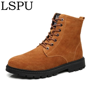 High Quality Cow Suede Men Winter Boots Lace Up Warm Plush Causal Snow Boots Ankle Botas Fashion Martin Boots Men Plus Size37-47
High Quality Cow Suede Men Winter Boots Lace Up Warm Plush Causal Snow Boots Ankle Botas Fashion Martin Boots Men Plus Size37-47