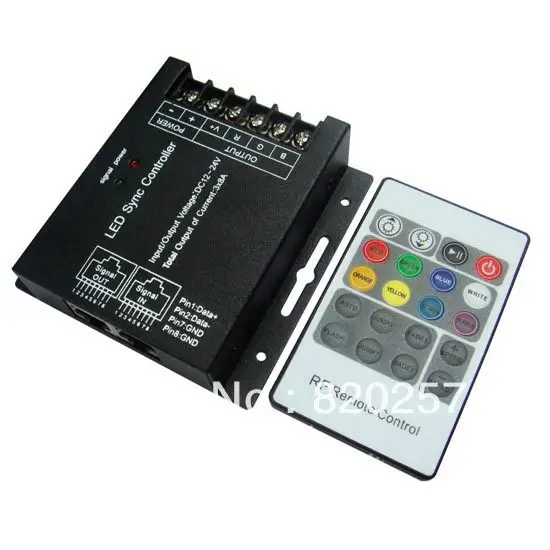 free shipping 3pcs/lot DC12V-24V 8A*3 RGB led sync controller with 20key RF Remote
free shipping 3pcs/lot DC12V-24V 8A*3 RGB led sync controller with 20key RF Remote