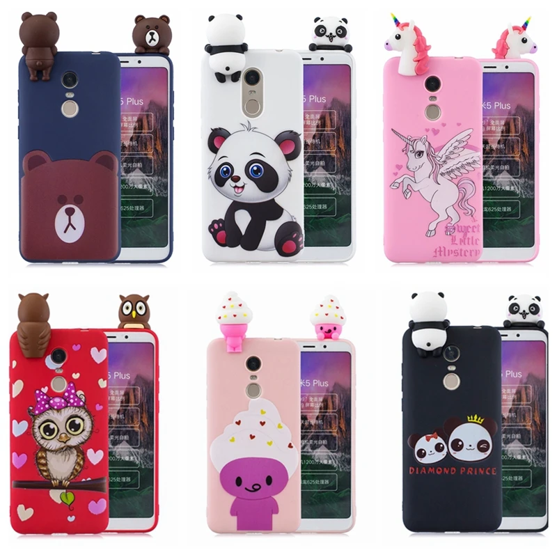 Funda Xiaomi Redmi 5 Plus Case Cover Cute 3D Panda Owl Unicorn Silicone Case on for etui Xiaomi Redmi 5 Plus Xiomi Case Estuche
Funda Xiaomi Redmi 5 Plus Case Cover Cute 3D Panda Owl Unicorn Silicone Case on for etui Xiaomi Redmi 5 Plus Xiomi Case Estuche