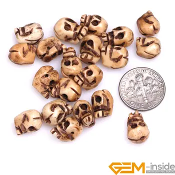 9x12mm Skull Shape Bulk 20 PCS Carved OX Bone (Hole Size 1.5mm) Beads DIY Beads For Halloween Jewelry Making 
9x12mm Skull Shape Bulk 20 PCS Carved OX Bone (Hole Size 1.5mm) Beads DIY Beads For Halloween Jewelry Making