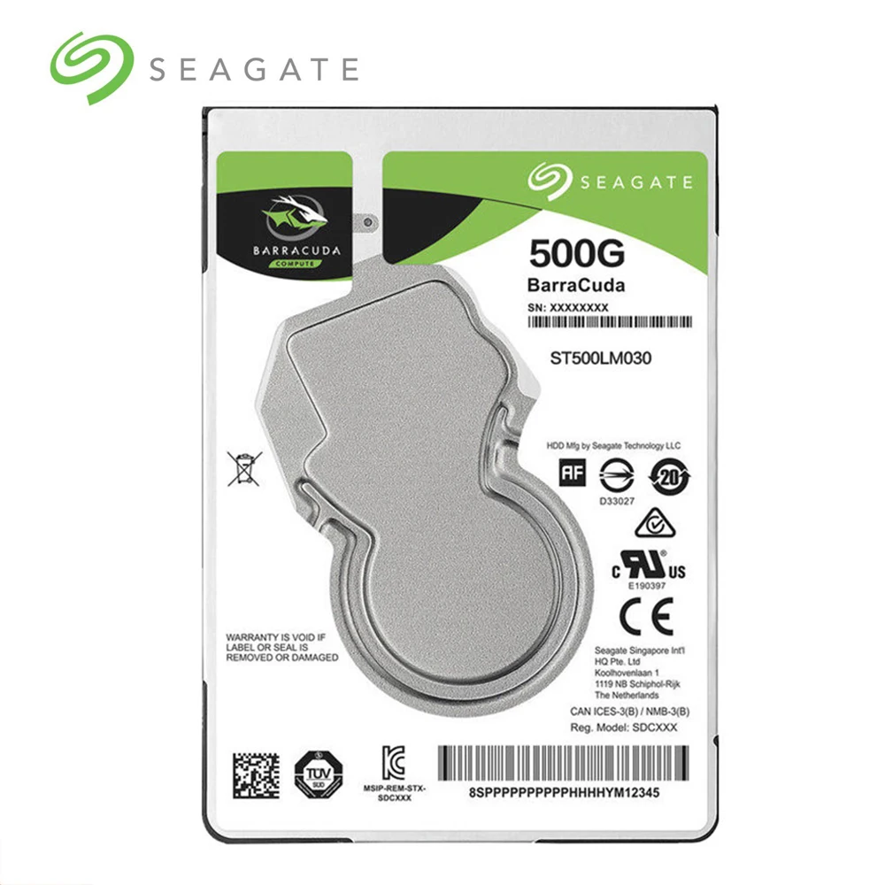 Мобильный жесткий диск Seagate 500G внутренний 7 мм 5400 об/мин SATA 6 128 Мб Кэш-память
