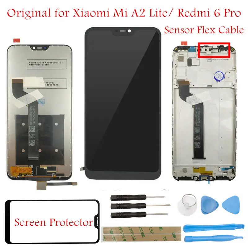 Original LCD Display for Xiaomi Mi A2 Lite/ Redmi 6 Pro LCD Display Screen Touch + Frame Assembly LCD Touch Screen Repair Parts
Original LCD Display for Xiaomi Mi A2 Lite/ Redmi 6 Pro LCD Display Screen Touch + Frame Assembly LCD Touch Screen Repair Parts