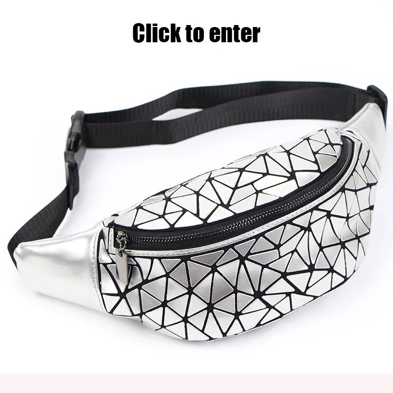 New-Waist-Bags-Fanny-Pack-For-Women-Belt-Bag-Geometry-Sequin-Fanny-Pack-Female-Luminous-Waist