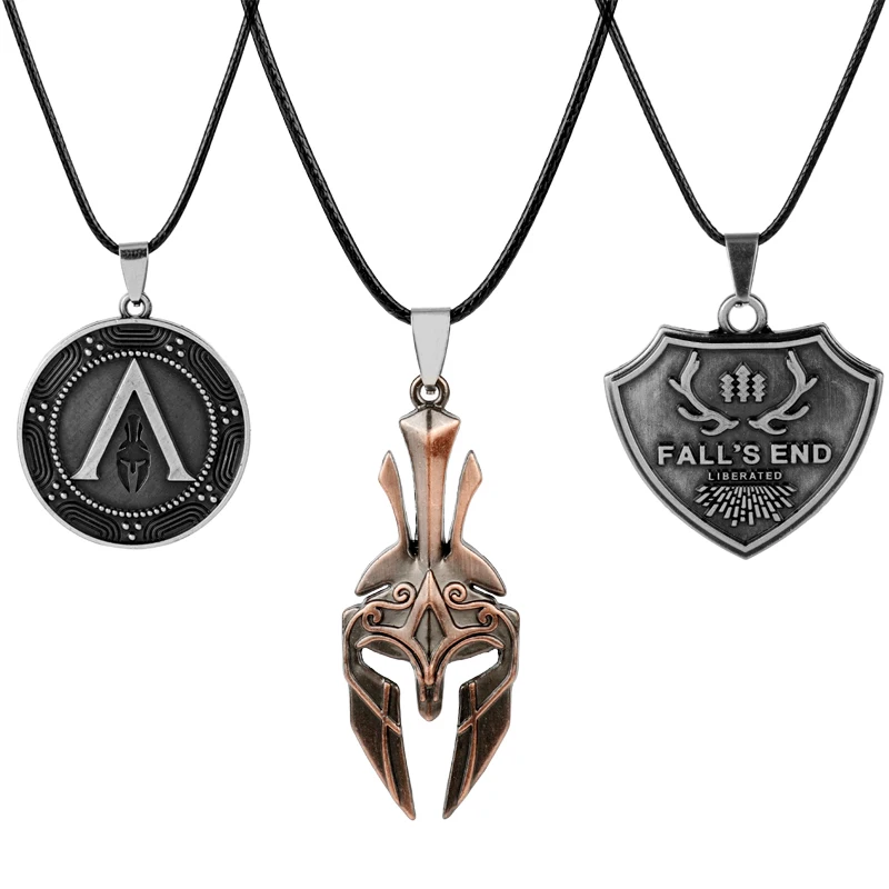 Hot Game Jewelry Spartan Spear of Leonidas Mask Necklace Men Women Punk Accessories Metal Pendant Necklaces
Hot Game Jewelry Spartan Spear of Leonidas Mask Necklace Men Women Punk Accessories Metal Pendant Necklaces