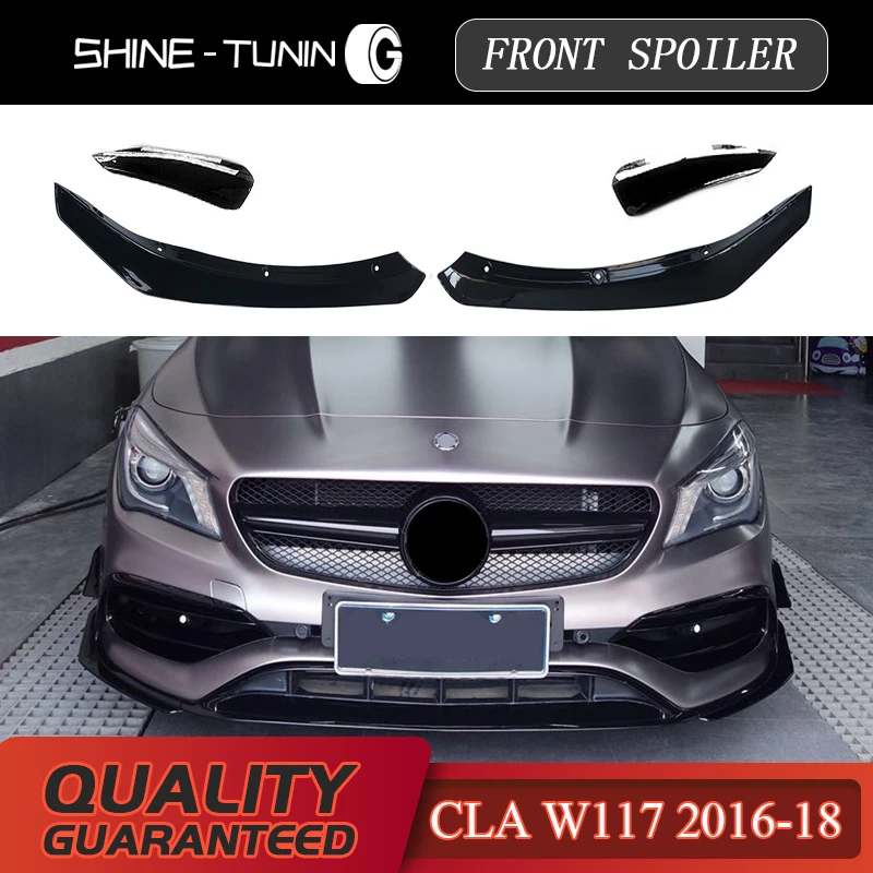 For CLA-Class W117 Front lip Splitter Flap Canard fits Sporty Style CLA180 CLA180 CLA200 CLA250 CLA45 AMG A1178852901 2016-18
For CLA-Class W117 Front lip Splitter Flap Canard fits Sporty Style CLA180 CLA180 CLA200 CLA250 CLA45 AMG A1178852901 2016-18