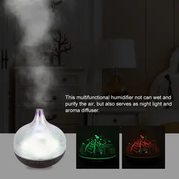 400ml Aroma Essential Oil Diffuser Ultrasonic Air Humidifier with 3D 7 Color Changing LED Lights for Office Home
400ml Aroma Essential Oil Diffuser Ultrasonic Air Humidifier with 3D 7 Color Changing LED Lights for Office Home