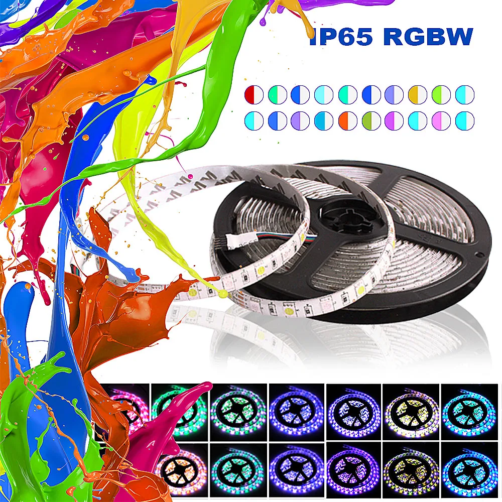 5050 Led Tape RGB Strip Light Waterproof 220V To DC 12V 5M 300 Led Stripe Flexible Strip Lights Neon Ribbon Warm White/Blue/RGBW
5050 Led Tape RGB Strip Light Waterproof 220V To DC 12V 5M 300 Led Stripe Flexible Strip Lights Neon Ribbon Warm White/Blue/RGBW