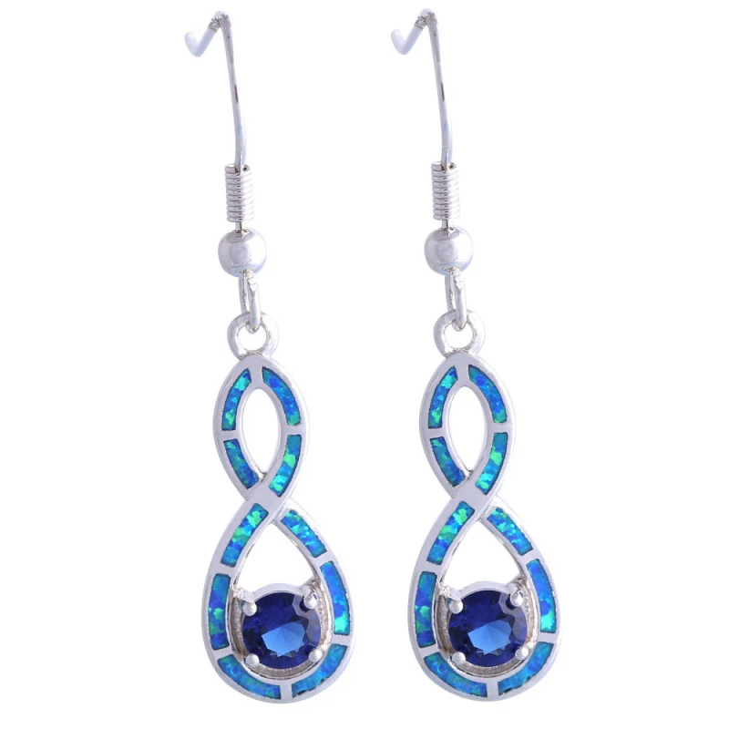 Latest Design 925 sterling silver jewelry Blue stone Blue Fire Opal Dorp dangle earrings for women E102
Latest Design 925 sterling silver jewelry Blue stone Blue Fire Opal Dorp dangle earrings for women E102