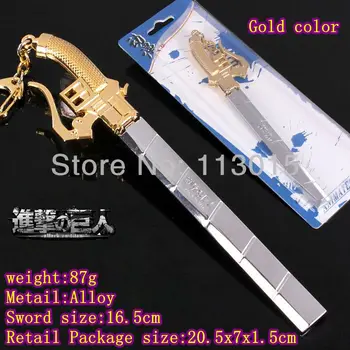 10pcs/lot Attack on Titan Toys Training legion Sword Model keychain Shingeki No Kyojin weapon pendants wholesale
10pcs/lot Attack on Titan Toys Training legion Sword Model keychain Shingeki No Kyojin weapon pendants wholesale