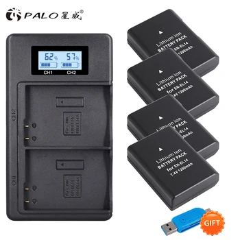 Palo 4 pcs EN-EL14 Camera Battery + LCD Display Battery Charger USB Dual charger for Nikon P7100,P7700 D3100, D5100,D5200, D5300
Palo 4 pcs EN-EL14 Camera Battery + LCD Display Battery Charger USB Dual charger for Nikon P7100,P7700 D3100, D5100,D5200, D5300