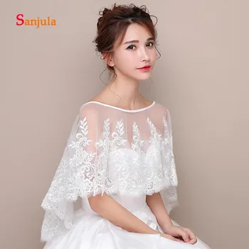 Heavy Lace Appliques Elegant Bridal Wraps Short Front Back Long Wedding Capes Women Summer Shawl capa nupcial W20
Heavy Lace Appliques Elegant Bridal Wraps Short Front Back Long Wedding Capes Women Summer Shawl capa nupcial W20
