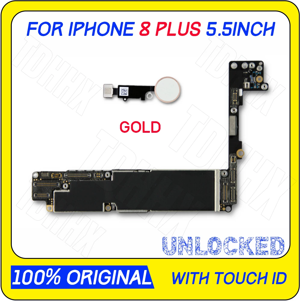 For Original iPhone 8 Plus 5.5inch Motherboard 64GB IOS System Full Unlocked with/without Touch ID Logic Board Good Working
For Original iPhone 8 Plus 5.5inch Motherboard 64GB IOS System Full Unlocked with/without Touch ID Logic Board Good Working