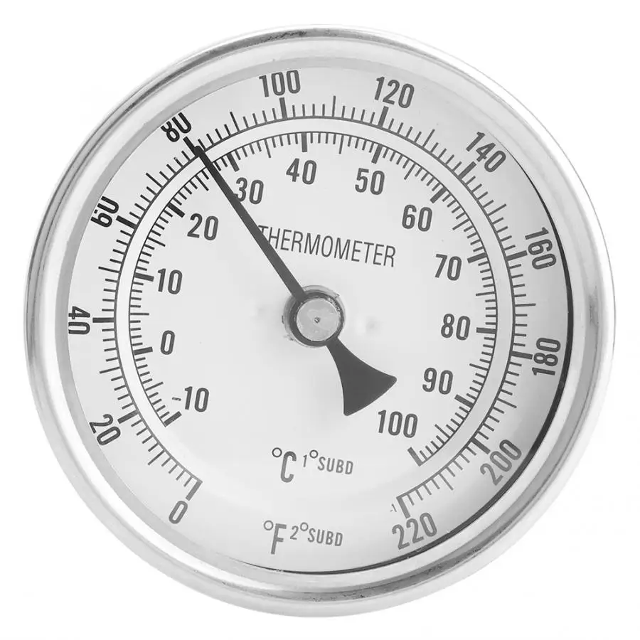 Weldless Bi-metal Thermometer Kit 1/2"MNPT 0~220F for Homebrew Beer and Wine Thermometer termometro cerveja Beer Brewing Tools
Weldless Bi-metal Thermometer Kit 1/2"MNPT 0~220F for Homebrew Beer and Wine Thermometer termometro cerveja Beer Brewing Tools