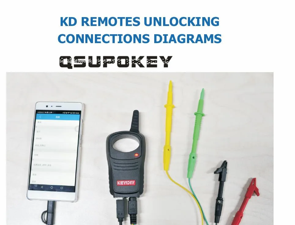 QSUPOKEY NEW ARRIVED KD remote Unlocking Connections Diagramsal in PDF for Car/Auto (Just send by PDF file with a 2G USB Driver
QSUPOKEY NEW ARRIVED KD remote Unlocking Connections Diagramsal in PDF for Car/Auto (Just send by PDF file with a 2G USB Driver