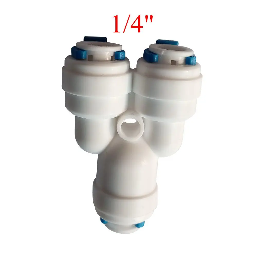 1/4 " Tube OD Equal Type Y Quick Connection Fittings Aquarium RO Water System RO3Y-2-2-2
1/4 " Tube OD Equal Type Y Quick Connection Fittings Aquarium RO Water System RO3Y-2-2-2