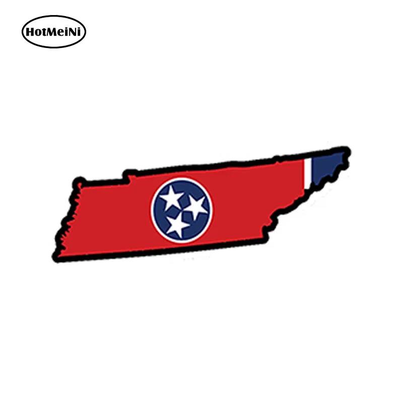 HotMeiNi 13cm x 5cm Car Styling Tennessee State Flag Map - printed vinyl decal sticker TN USA Waterproof Accessories | Автомобили и