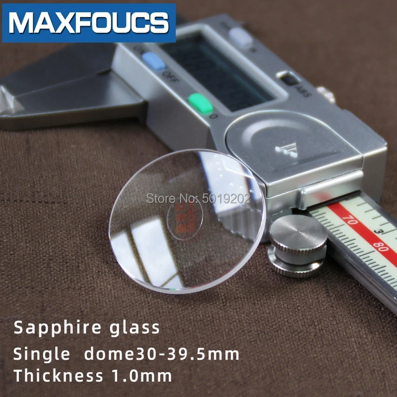 Watch glass Anti-scratch sapphire single dome Thick 1.0/1.1mm diameter 30 mm ~ 39.5 mm Transparent crystal 1 Pieces
Watch glass Anti-scratch sapphire single dome Thick 1.0/1.1mm diameter 30 mm ~ 39.5 mm Transparent crystal 1 Pieces