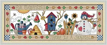 Four seasons DMC Cotton Cross Stitch Diy Needlework 14CT 11CT Counted Cross stitch Kits for Embroidery Crafts Hobby Home Decor
Four seasons DMC Cotton Cross Stitch Diy Needlework 14CT 11CT Counted Cross stitch Kits for Embroidery Crafts Hobby Home Decor