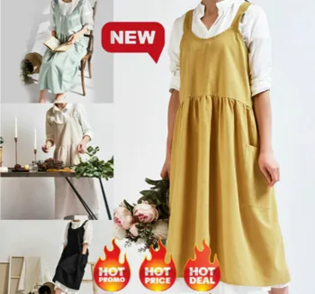 Women Lady Kitchen Apron Dress Cotton Linen Pinafore Square Cross Apron Cooking Garden Work Pinafore Dress Plus
Women Lady Kitchen Apron Dress Cotton Linen Pinafore Square Cross Apron Cooking Garden Work Pinafore Dress Plus