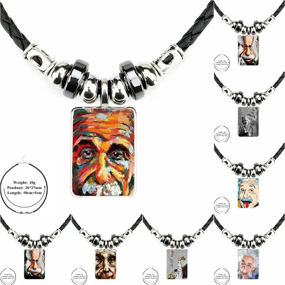 For Unisex Gift Albert Einstein Love Graffiti Vibe Ladies Black Leather Bead Pendant Glass Statement Handmade Maxi Necklace
For Unisex Gift Albert Einstein Love Graffiti Vibe Ladies Black Leather Bead Pendant Glass Statement Handmade Maxi Necklace