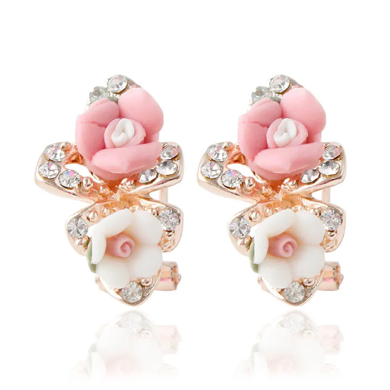 Korea elements clay pink and white flowers jewelry for cute girl stud cute earrings
Korea elements clay pink and white flowers jewelry for cute girl stud cute earrings