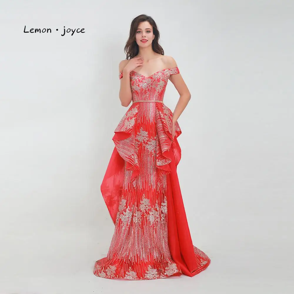 Lemon joyce Elegant Red Evening Dresses Long 2019 Sexy Off the Shoulder A-Line Prom Party Gowns for Women Plus Size
Lemon joyce Elegant Red Evening Dresses Long 2019 Sexy Off the Shoulder A-Line Prom Party Gowns for Women Plus Size