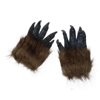 1 Pair Wolf Gloves Halloween Mask animal mask set werewolf Masquerade Wolf (Size: L, Color: Black)
1 Pair Wolf Gloves Halloween Mask animal mask set werewolf Masquerade Wolf (Size: L, Color: Black)