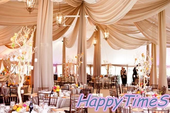10pcs/lot Wedding Roof Decoration Luxury Celling Drapes In Champagne Color Ice Silk Fabric
10pcs/lot Wedding Roof Decoration Luxury Celling Drapes In Champagne Color Ice Silk Fabric